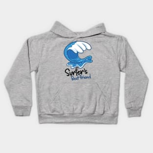 Surfer's Best Friend Kids Hoodie